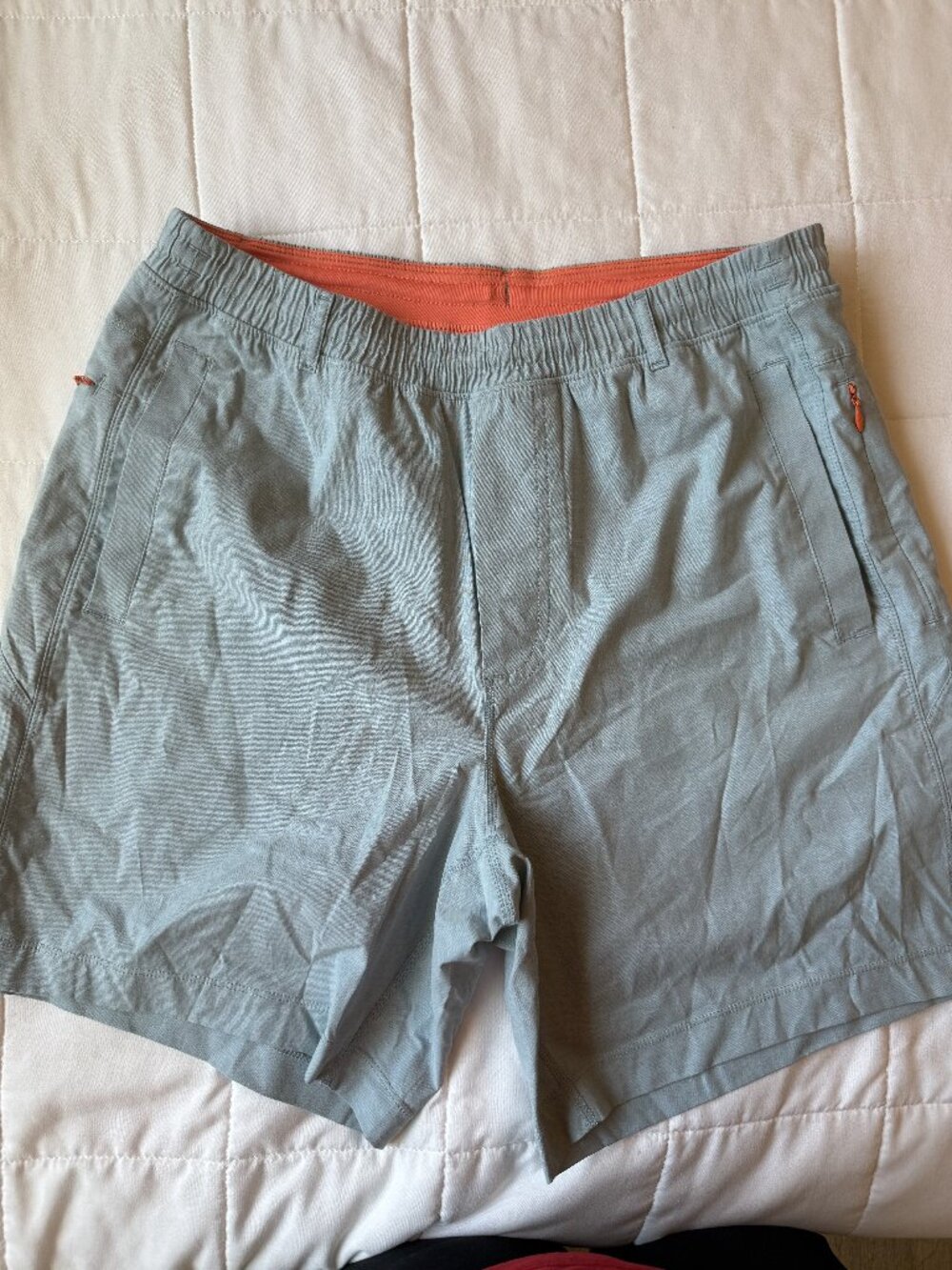 Birddogs Athletic Shorts Teal Sage Built-In Liner Large Men's